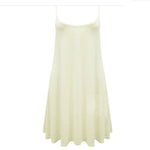 Load image into Gallery viewer, LUXEDIVA Women's Plain Cami Stretchy Flared Ladies Swing, Mini Dress Long Vest Top 8-22 Casual Soft Womenswear Comfortable Fashion Style Summer Casual Wear