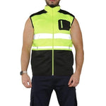 Load image into Gallery viewer, LUXE DIVA Hi Viz High Visibility Body Warmer Workwear Safety Wear Sleeveless Waistcoat Fleece Garment Menswear Reflective Clothing Pockets Small Uniforms Man