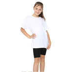 Load image into Gallery viewer, LUXE DIVA Girls Kids Stretch Cycling Cotton PE School Uniform Dance Gym Swim Shorts