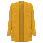 Load image into Gallery viewer, LUXE-DIVA Women's Plus Cable Knitted Open Pocket Cardigan Chunky Long Sleeve Grandad 16-26 Knitwear Womenswear Ladies Tops Underwear Waffle Lady Knitting Comfort Longsleeves