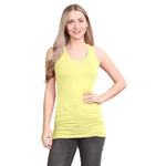 Load image into Gallery viewer, LUXE DIVA Women's Long Racerback Bodycon Vest Top Fitted Sleeveless Muscle Tank for Gym, Yoga, Fitness & Casual Wear Sizes 8-26