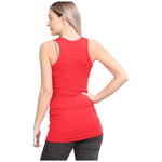 Load image into Gallery viewer, LUXE DIVA Women's Long Racerback Bodycon Vest Top Fitted Sleeveless Muscle Tank for Gym, Yoga, Fitness & Casual Wear Sizes 8-26