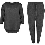 Load image into Gallery viewer, 2 Piece Track Suit Set High Low Top and Bottoms Casual