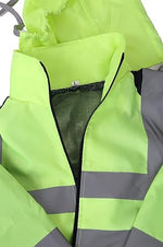 Load image into Gallery viewer, LUXE DIVA Hi Viz High Visibility Short Sleeve Polo Shirts - Men's Reflective Tape Safety Hi Vis Security Work Breathable Lightweight Workwear T-Shirt Tops