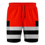 Load image into Gallery viewer, LUXE DIVA Hi Vis Safety Cargo Shorts High Visibility Reflective Workwear Security Combat Pockets Lightweight Utility Jogger for Men