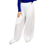 Load image into Gallery viewer, LUXE DIVA Ladies Palazzo Wide Leg Flared Elasticated Stretch Plus Size Plain Trousers 8-26