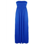 Load image into Gallery viewer, LUXE DIVA Plus Size Womens Printed Bandeau Strapless Shirred Ladies Long Maxi Dress Sleeveless Casual Summer Womenswear Fit Original Style