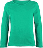 Load image into Gallery viewer, Girls Boy Kids Plain Basic Long Sleeve Round Neck T-Shirt Stretch School Tee Top 2-13 Years