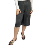 Load image into Gallery viewer, LUXEDIVA  Womens Ladies Plain 3/4 Length Short Palazzo Trousers Casual Wide Leg Culottes Pants Plus Sizes UK 8-26