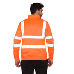 Load image into Gallery viewer, Mens Long Sleeve Quarter Zip Hi Vis Sweatshirt Jumper Top Sizes S-2XL