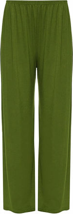 Load image into Gallery viewer, Ladies Palazzo Wide Leg Flared Elasticated Stretch Plus Size Plain Trousers 8-26