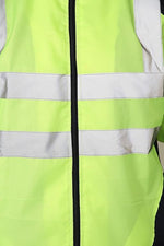 Load image into Gallery viewer, LUXE DIVA Hi Vis Rain Jacket Mens High Visibility Waterproof Reflective Tape Band Safety Zipper Hooded Top Lightweight Sizes S to 5XL