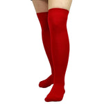 Load image into Gallery viewer, New Women PLAIN OVER THE KNEE Thigh High Socks Girls OTK Socks Uk Size 4-6