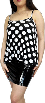 Load image into Gallery viewer, Womens Plain Sleeveless Round Scoop Neckline Stretch Slim Straps Strappy Flared Swing Camisole T-Shirt Vest Top UK Size 16-22