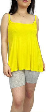 Load image into Gallery viewer, Womens Plain Sleeveless Round Scoop Neckline Stretch Slim Straps Strappy Flared Swing Camisole T-Shirt Vest Top UK Size 8-14
