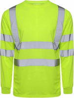 Load image into Gallery viewer, LUXE DIVA Hi Vis Viz Visibility Long Sleeve Crew Neck Highway Work Sweet Shirt Size S-2XL