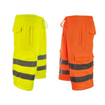 Load image into Gallery viewer, HUBIBUBI Hi Viz Combat Work Shorts High Visibility Yellow Orange Workwear S-2XL