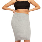 Load image into Gallery viewer, Womens Plain High Waisted Knee Length Bodycon Stretch Pencil Midi Skirt 8-14