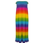 Load image into Gallery viewer, LUXE DIVA Plus Size Womens Printed Bandeau Strapless Shirred Ladies Long Maxi Dress Sleeveless Casual Summer Womenswear Fit Original Style