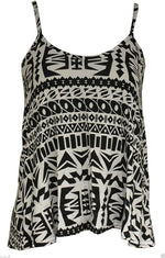 Load image into Gallery viewer, Womens Plain Sleeveless Round Scoop Neckline Stretch Slim Straps Strappy Flared Swing Camisole T-Shirt Vest Top UK Size 16-22