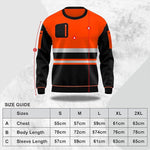 Load image into Gallery viewer, LUXE DIVA Hi Vis High Viz Visibility Long Sleeves Safety Contrast Reflective Effects Round Neck Sweatshirt Work Wear Top