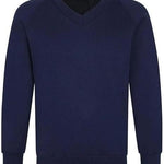 Load image into Gallery viewer, LUXE DIVA Girls Jumper Pullover V Neck School Uniform Kids Long Sleeve Sweater