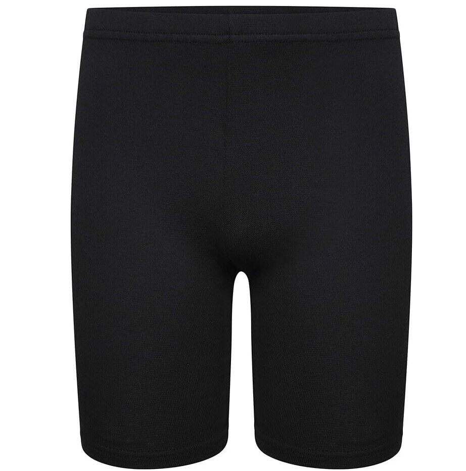 Girls Cotton Cycling Shorts Ð Stretch PE School Shorts