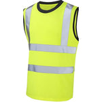 Load image into Gallery viewer, HUBIBUBI Mens Hi Viz Body Warmer High Visibility Gilet Jacket | Hi Viz Fleece Lined Waterproof Workwear Security Safety Wear Reflective Tape Gilet Waistcoat Phone & ID Pockets Vest Top S-3XL