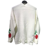 Load image into Gallery viewer, LUXE DIVA Womens Long Sleeve Cherries Print Open Front Knitted Jumper Cardigan 8-14