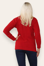 Load image into Gallery viewer, Women's Ladies Knitted Cable Zipper Collar 2 Pockets Zip All The Way Down 8-14