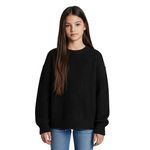 Load image into Gallery viewer, LUXE DIVA Kids Unisex Chunky Fisherman Knit Jumper – Girls Boys Long Sleeve Warm Winter Pullover Sweater – Soft Thick Cable Knit Knitwear