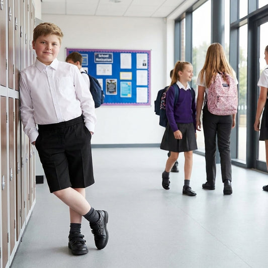 LUXE DIVA Boys Pull Up School School Shorts