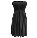 Load image into Gallery viewer, LADIES WOMEN PLUS SIZE SHEERING BOOBTUBE BANDEAU STRAPLESS TOP SUMMER DRESS 16-22