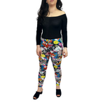 Load image into Gallery viewer, LUXE DIVA New Rainbow Colour Plain Leggings Jegging for Women Ladies & Girls, Soft Elastic Workout Gym Yoga Beach Running Stretchy Pants Leggings, UK Size 16 - 22