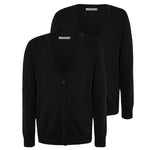 Load image into Gallery viewer, 2 Pack Girls Knitted Cardigan for School Uniform Long Sleeve Sweat Knitted Cardigan - Ages 3-14 Years