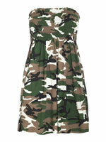 Load image into Gallery viewer, New Womens Ladies Sheering Top Strapless Bandeau Dress Top Jersey Ladies Plus Size Boobtube Top Dress UK 8-14