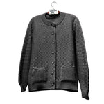 Load image into Gallery viewer, LUXE DIVA Womens Stitch Crew Neck Cardigan Ladies Knitted Pocket Front Button Up Long Sleeve Sweater UK 8-22