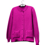 Load image into Gallery viewer, LUXE DIVA Womens Stitch Crew Neck Cardigan Ladies Knitted Pocket Front Button Up Long Sleeve Sweater UK 8-22