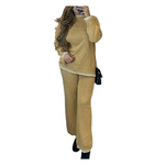 Load image into Gallery viewer, LUXE DIVA Women's Two Piece Lounge Sweater Sets Long Sleeve Knit Pullover Tops Wide Leg Pants Tracksuits