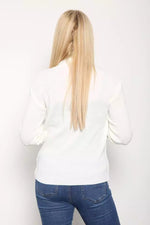 Load image into Gallery viewer, LUXE DIVA LADIES KNITTED POLO NECK JUMPER REMEL LABEL ( merry gold ) SUPER STRECH FINE KNIT POLO NECK