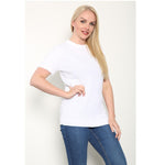 Load image into Gallery viewer, Ladies Knitted Short Sleeve Top Soft Knit Sweater Crew Neck Short Sleeve Jumper