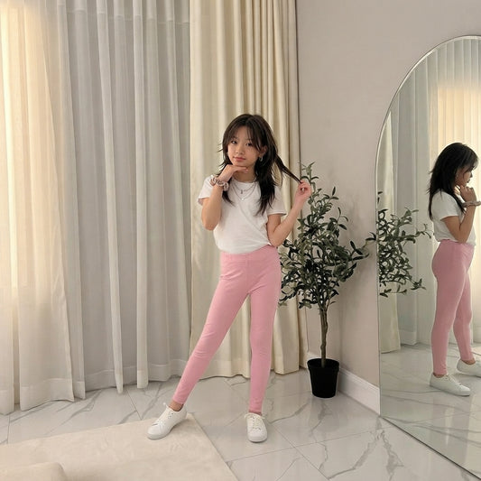 LUXE DIVA Girls Full Length Dance Leggings