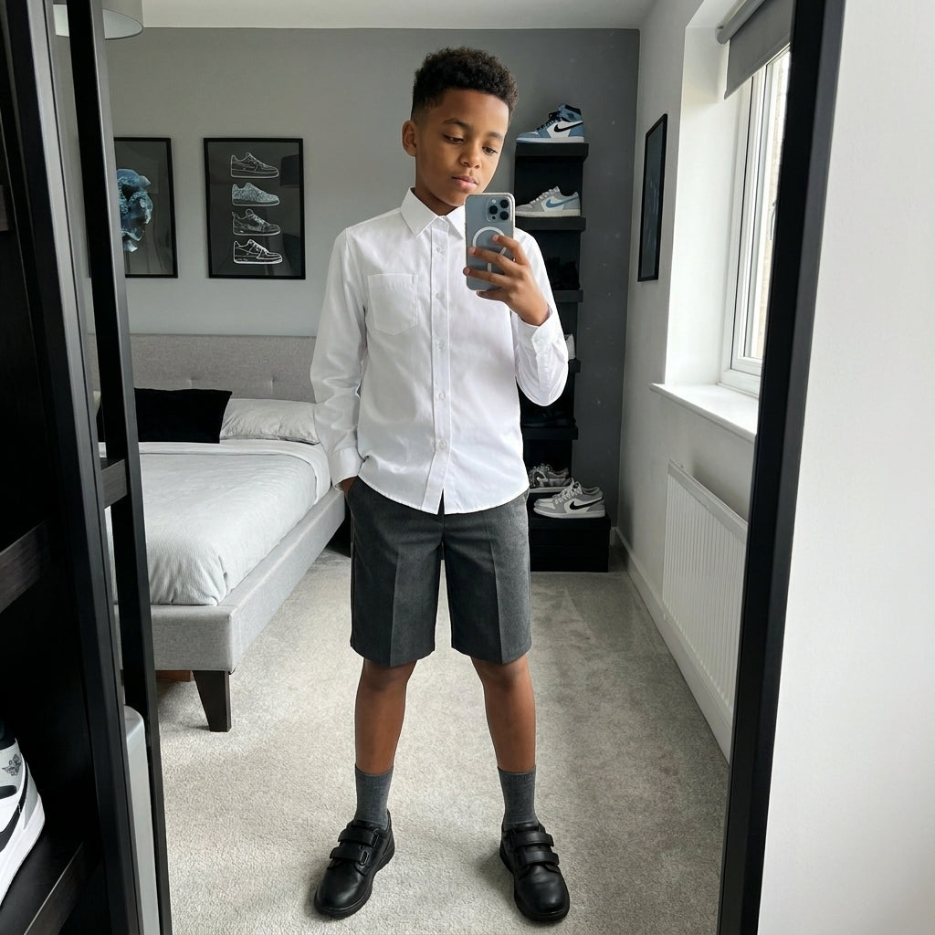 LUXE DIVA Boys Pull Up School School Shorts