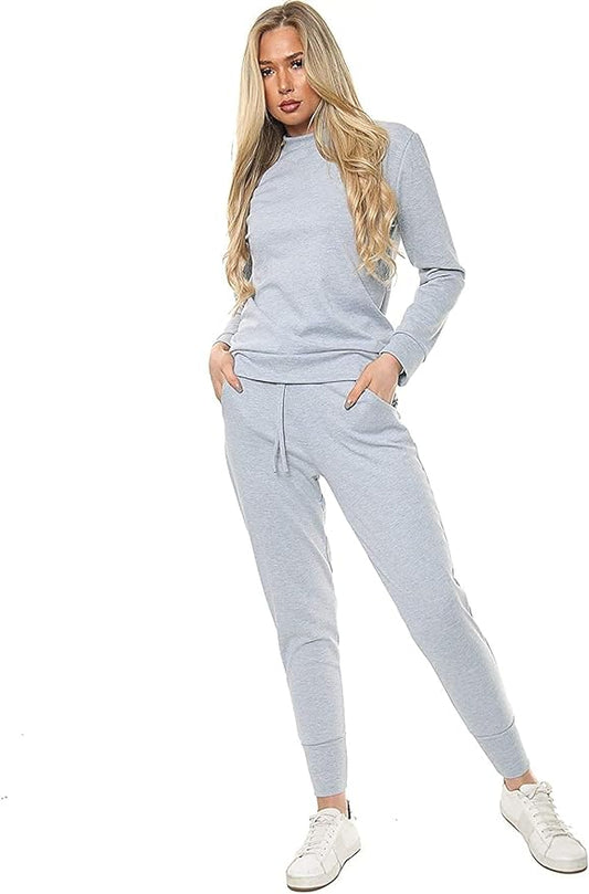 LUXE DIVA Women's Sweatshirt and Jogger Co-Ord Set 2 Piece