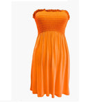 Load image into Gallery viewer, LADIES WOMEN PLUS SIZE SHEERING BOOBTUBE BANDEAU STRAPLESS TOP SUMMER DRESS 16-22