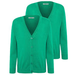 Load image into Gallery viewer, 2 Pack Girls Knitted Cardigan for School Uniform Long Sleeve Sweat Knitted Cardigan - Ages 3-14 Years