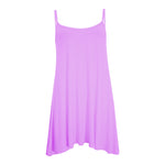 Load image into Gallery viewer, Women's Plain Cami Stretchy Flared Ladies Swing, Mini Dress Long Vest Top 8-22