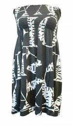 Load image into Gallery viewer, LADIES WOMEN PLUS SIZE SHEERING BOOBTUBE BANDEAU STRAPLESS TOP SUMMER DRESS 16-22