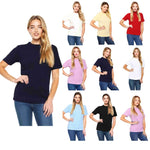 Load image into Gallery viewer, LUXE DIVA Women’s Short Sleeve Soft Smooth Cable Knitted Jumper Ladies Round Neck Oversized Pull Over Knit Warm Sweaters Top Plus Size 8-24