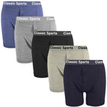 Load image into Gallery viewer, LUXE DIVA Top Classic Sports Men's Boxers Shorts Underwear Trunks Button Fly Cotton S-2XL